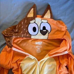 Bluey Orange Hooded Onesie